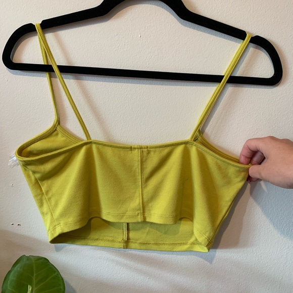 Garage yellow bandeau/ crop top - Picture 2 of 3
